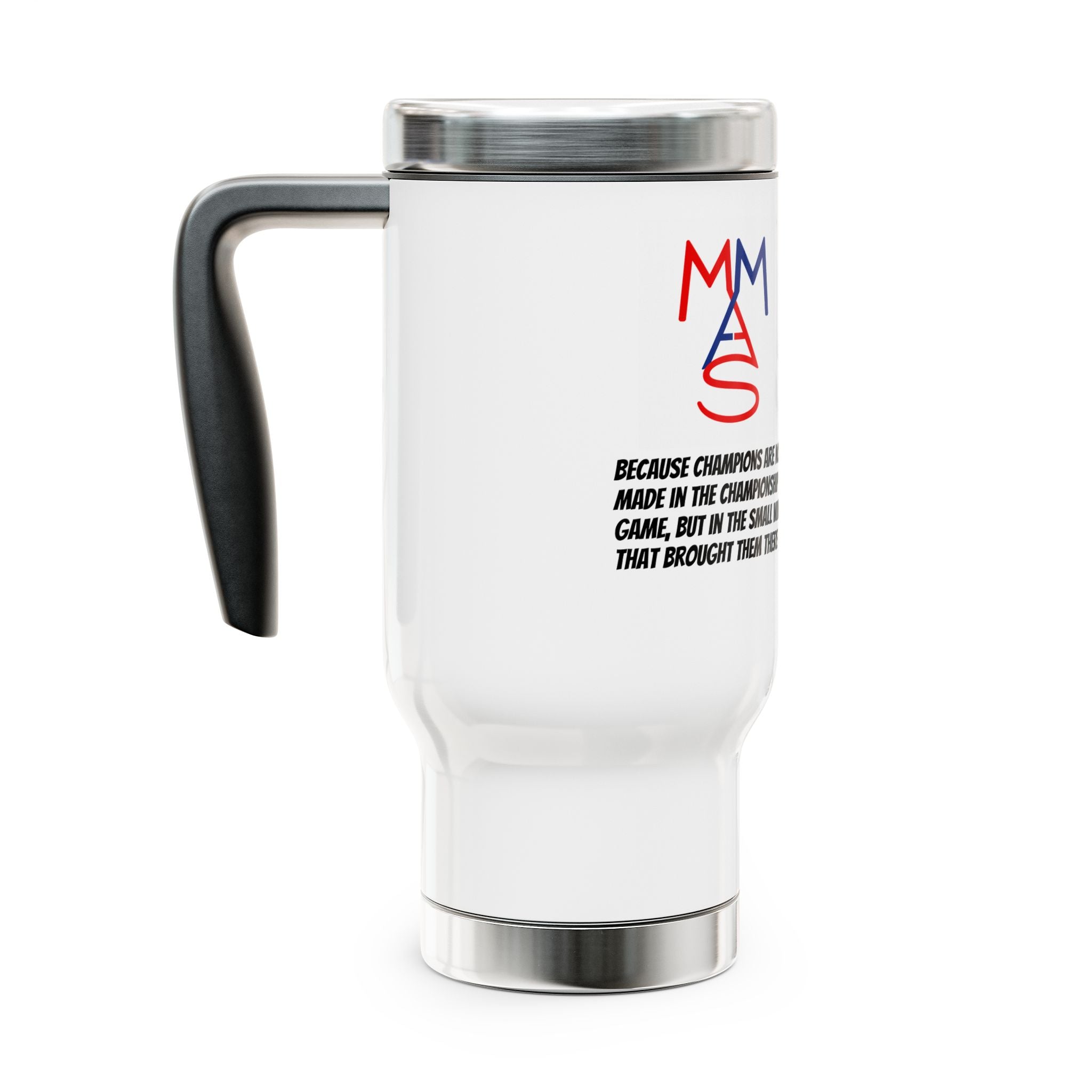 Stainless Steel Travel Mug with Handle, 14oz